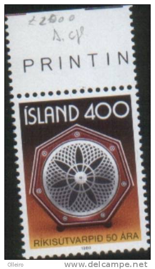 Islanda Islande Iceland 1980 50 Anniv . Radio Diffusione Nazionale 1v Complete Set ** MNH - Neufs