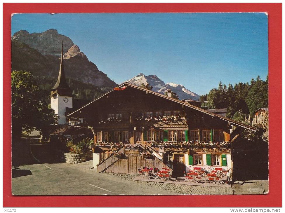 N724 Gsteig, Chalet Massif Des Diablerets. Circulé. Deriaz 13194 - Gsteig Bei Gstaad