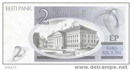 2006 Estonia 2 Kroon Banknote.Crisp UNC.Tartu Universit - Estonia