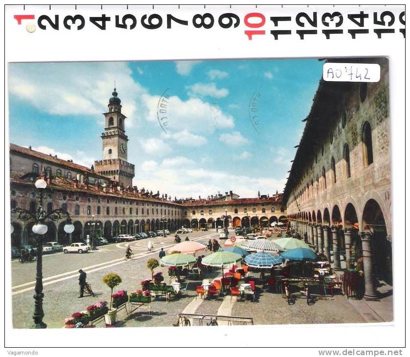 A0742 VIGEVANO PIAZZA DUCALE TORRE DEL BRAMANTE - Vigevano