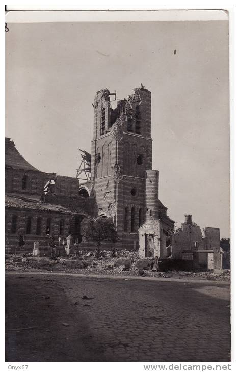 Carte Postale Photo Militaire Allemand ZONNEBEKE-Belgique-Belgie-Kirche-Eglise-Guerre 14/18-Flandern - Zonnebeke