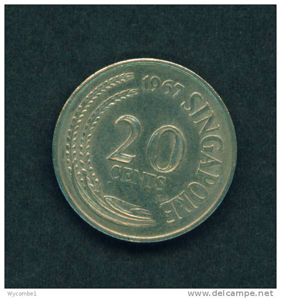 SINGAPORE - 1967 20c Circ. - Singapour