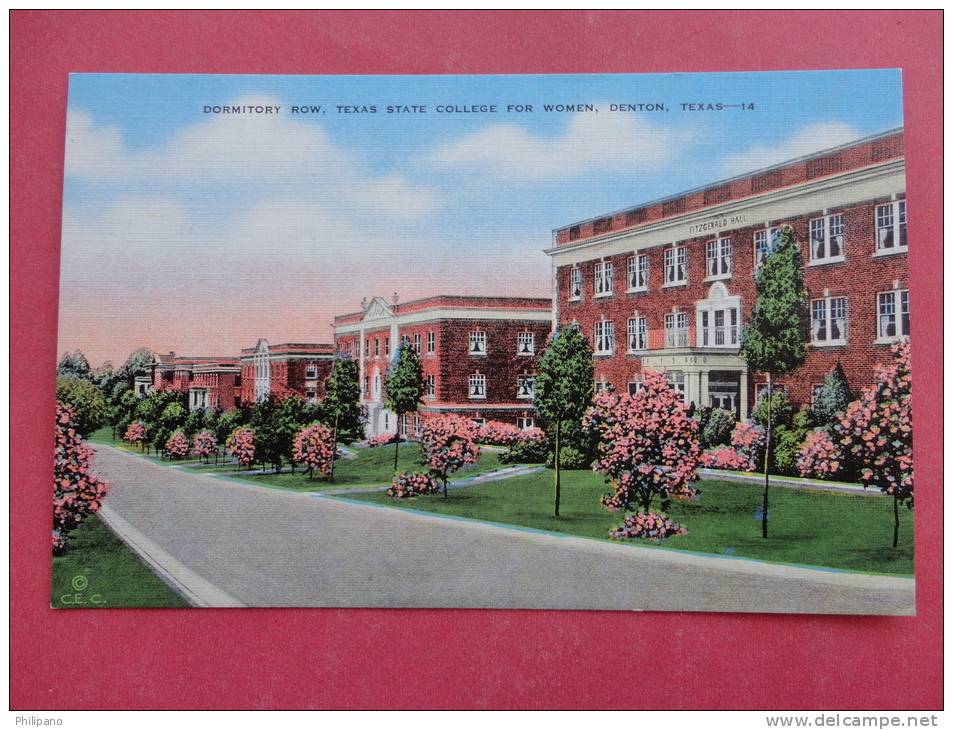 Denton State State College  For Women Dormitory    Not Mailed    Ref 890 - Autres & Non Classés