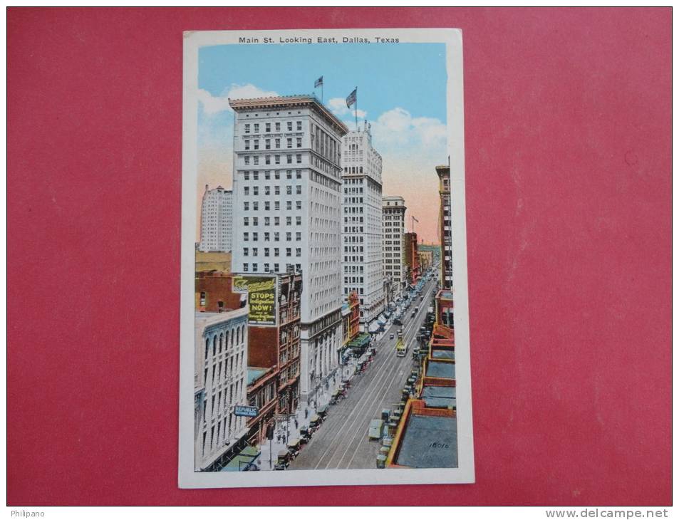 - Texas > Dallas   Main Street  East Vintage Wb  Not Mailed   Ref 890 - Dallas