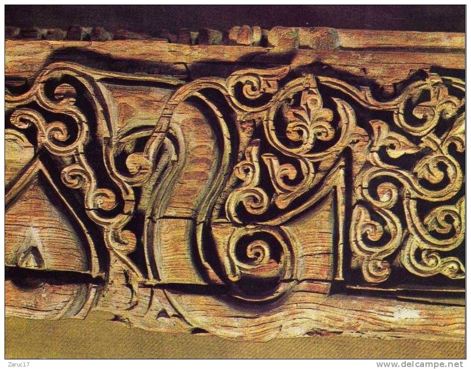 Carte Postale  Muzeh-E Iran Bastan Tehran M.I.B 3387 Wood Carving With Kufic Characters 10 Th Century A.D 20 M - Iran