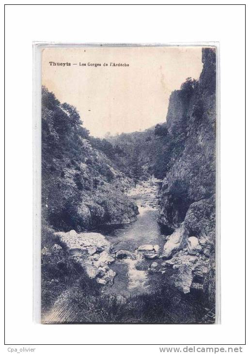 07 THUEYTS (environs) Gorges De L'Ardèche, Ed Argellier, 1930 - Autres & Non Classés