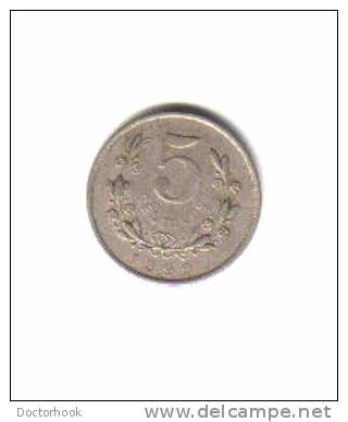 NICARAGUA    5  CENTAVOS  1899  (KM # 9) - Nicaragua