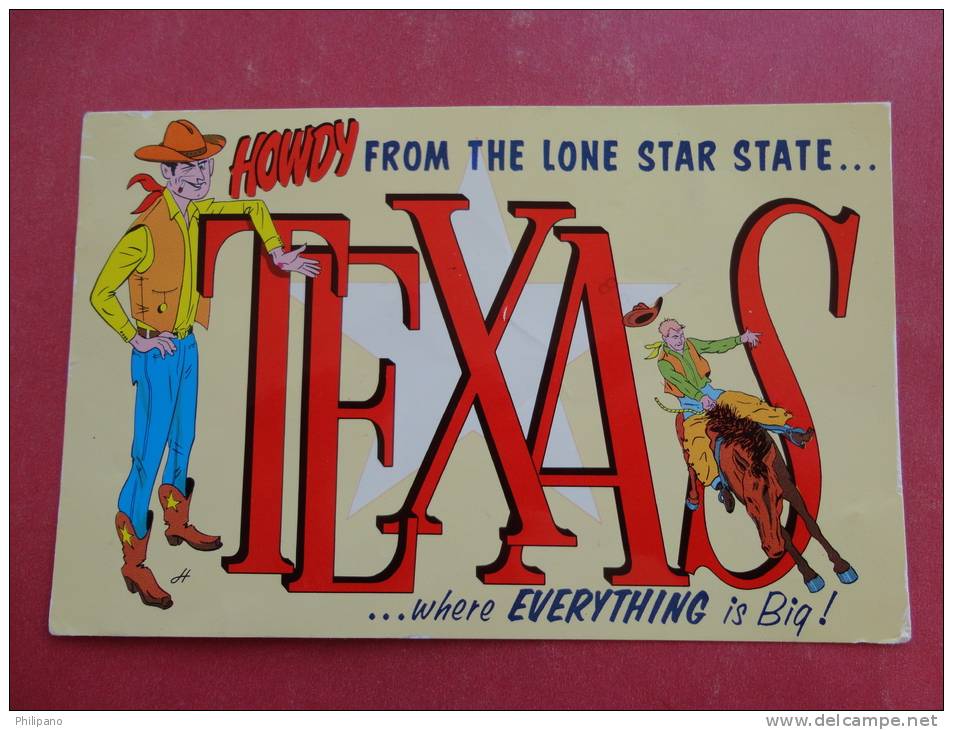 Howdy From The Lone Star State  Texas 1981 Cancel   Ref 890 - Altri & Non Classificati