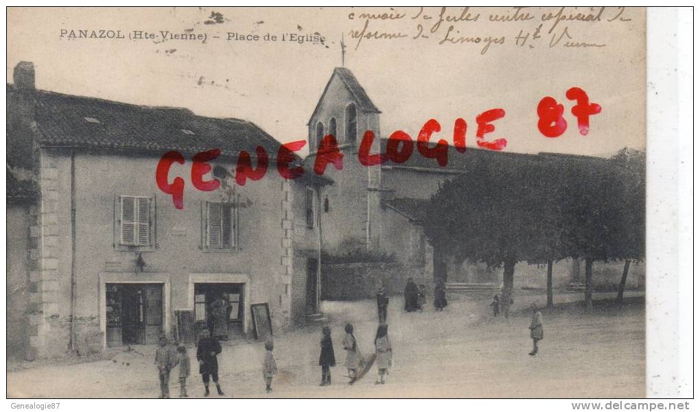 87 - PANAZOL -  PLACE DE L' EGLISE - BEAU CACHET CENTRE SPECIAL DE REFORME LIMOGES - Panazol