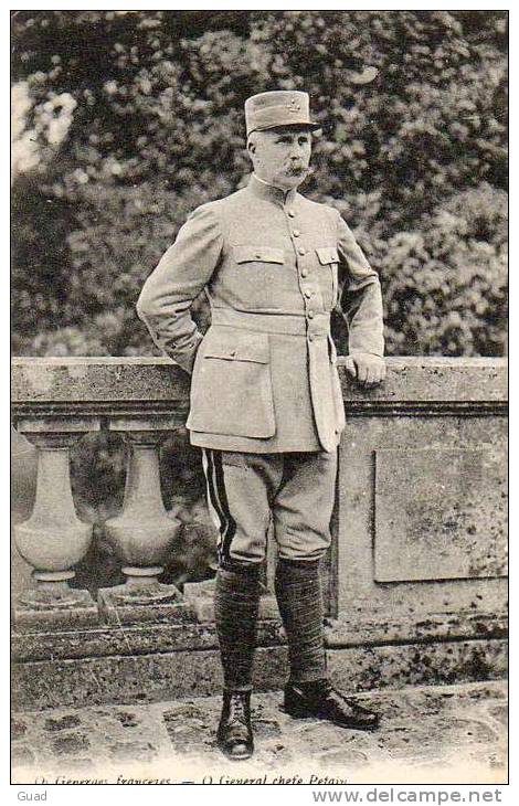 WW1  - LEGENDE EN PORTUGAIS -  LE GENERAL PETAIN - Guerra 1914-18