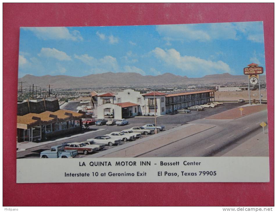 - Texas > El Paso -- La Quinta Motor Inn  Not Mailed Classic Autos  Ref 891 - El Paso