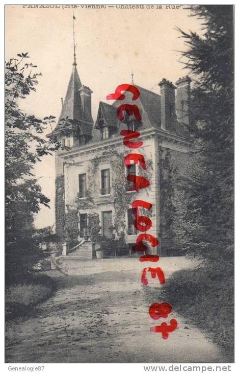 87 - PANAZOL -  CHATEAU DE LA RUE   - EDITEUR MASSIAS - Panazol