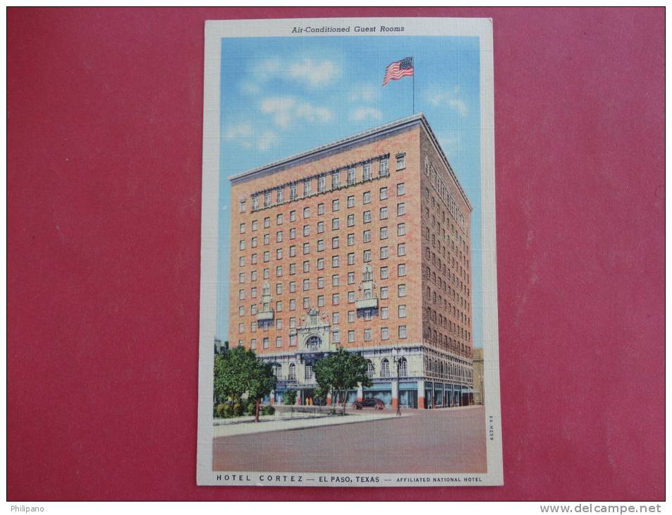 Texas > El Paso -       Hotel Cortez   Linen Not Mailed     Ref 891 - El Paso