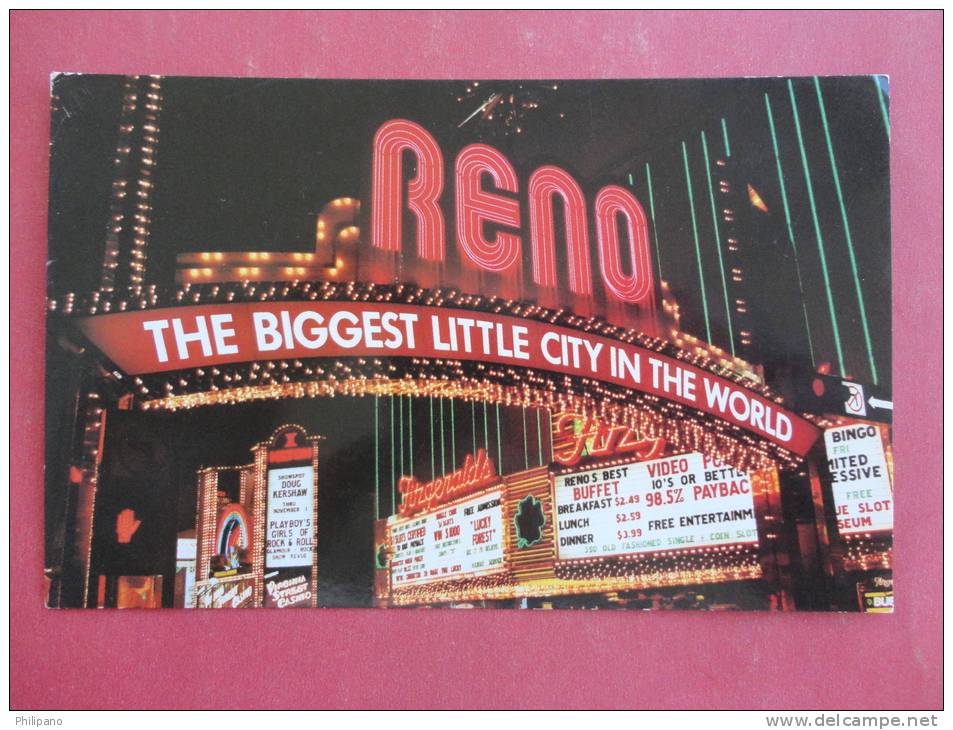 - Nevada > Reno     Night View The Reno Arch       Not Mailed Ref 891 - Reno