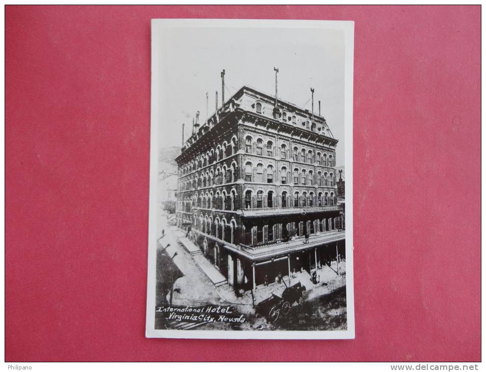 Rppc  Virginia City Nevada  International Hotel EKC Stamp Box   Not Mailed Ref 891 - Sonstige & Ohne Zuordnung