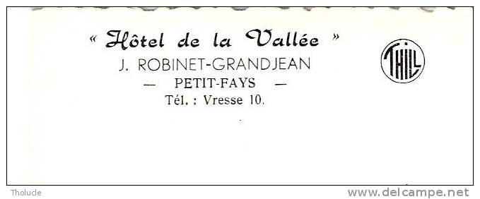 Petit-Fays (Monceau-en-Ardenne-Bièvre)+/-1940- Eglise-Vaches à L'Abreuvoir-Ed. Hôtel De La Vallée-J.Robinet-Grandjean" - Bievre