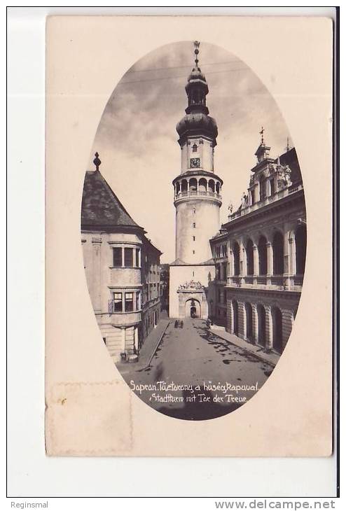 Sopron, Stadtturm Mit Tor Der Treue, Ca. 1935 - Ungarn