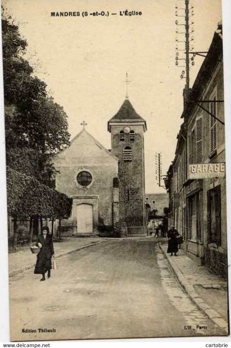 Dépt 94 - MANDRES-LES-ROSES - L'Église - Animée - Mandres Les Roses