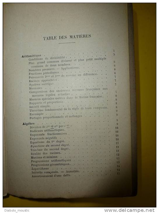FORMULAIRE Math Et Technique  1910  Trés Pratique Pour Conducteurs De Travaux Chefs De Chantier, Chef D'Equipe Du B.T.P - Knutselen / Techniek