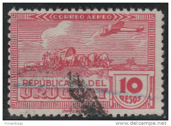 URUGUAY 1939/40 - Yvert #A96 - VFU - Uruguay
