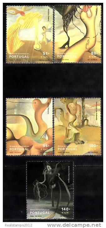 PORTUGAL - 1999,  50 Anos Do Surrealismo Em Portugal  ( Série, 5 Valores)   ** MNH  MUNDIFIL  Nº 2603/7 - Neufs