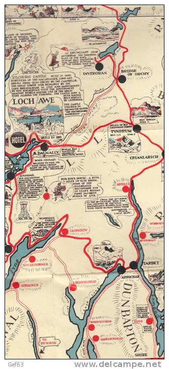 Loch Awe Hotel, Argyllshire - Finest Situation In The Highlands - Geographical Maps