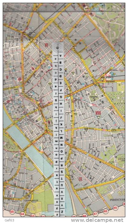 Budapest - IdegenvezetÅ‘ Térkép Mutatóval - Geographical Maps