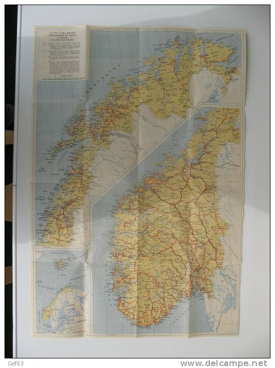 Touristenkarte Von Norwegen - Cartes Topographiques