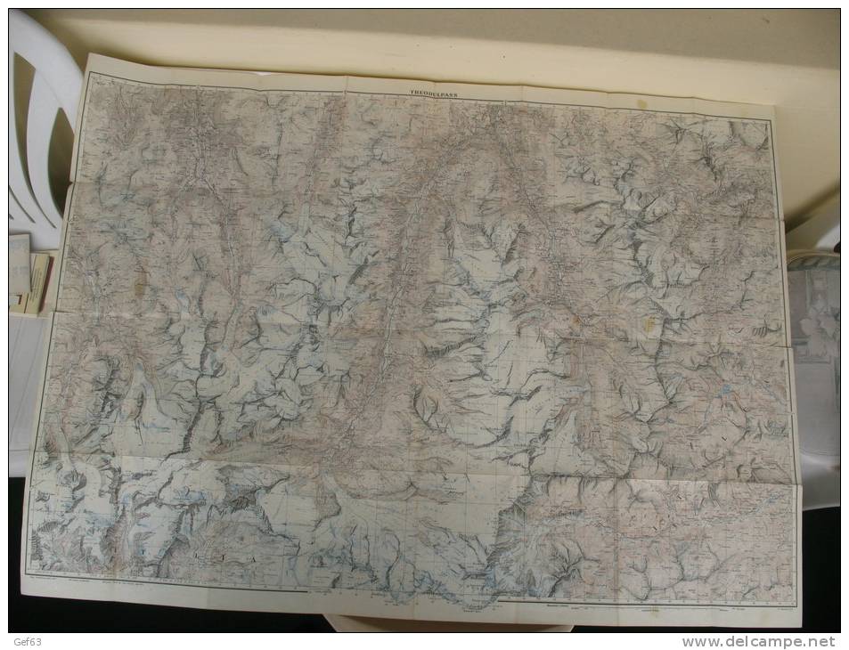 Topographischer Atlas Der Schweiz - Theodulpass - Cartes Topographiques