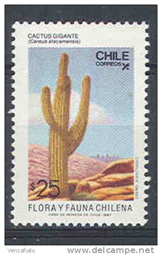 Chile 1987 - 1 Stamp, MNH - Cactus