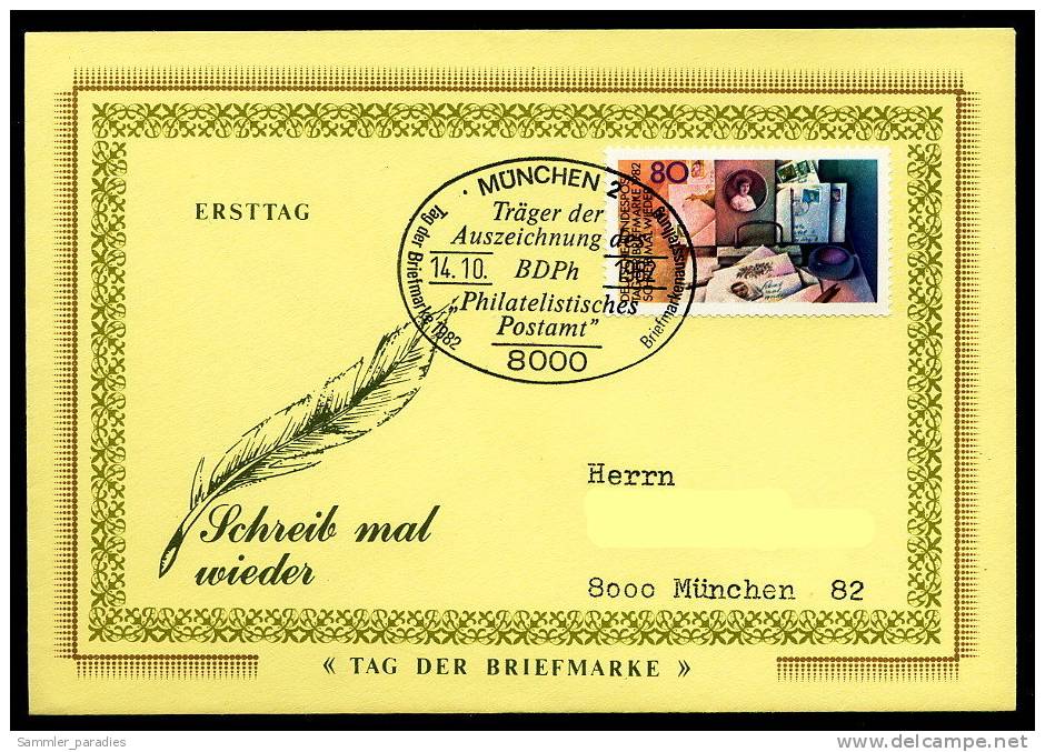 90816) BRD - ✉ Mi 1154 FDC - 80Pf           Tag Der Briefmarke - FDC: Briefe