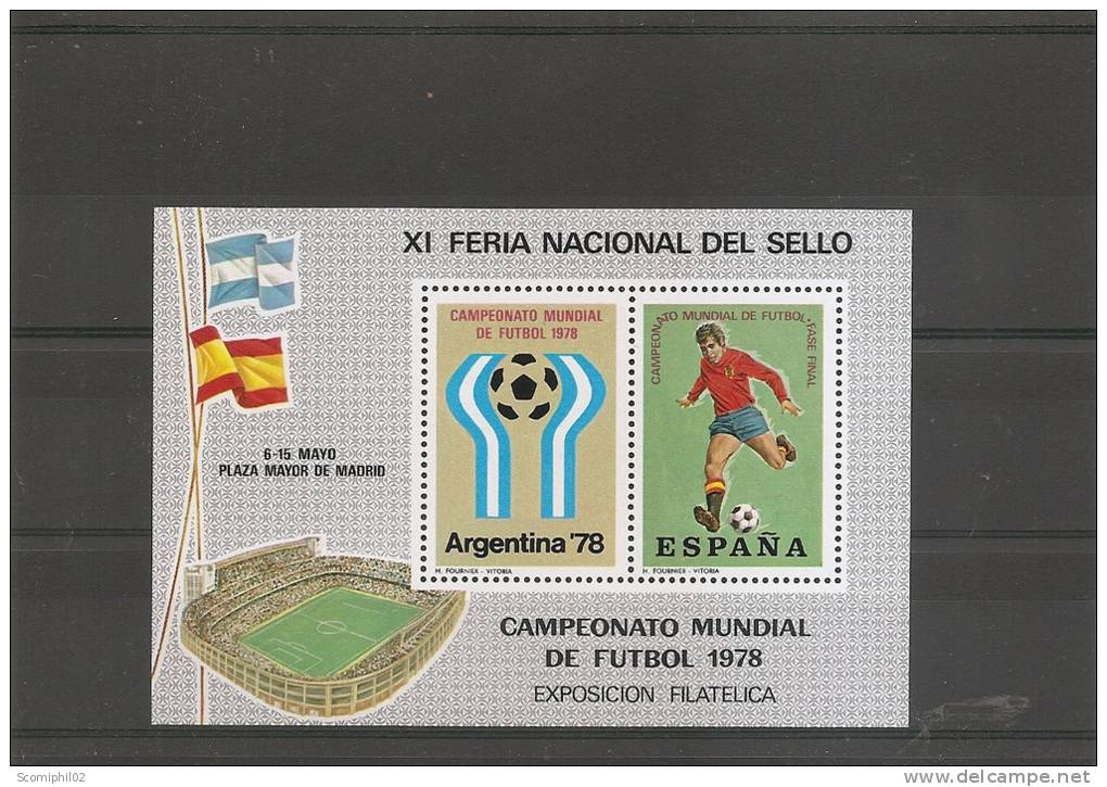 Coupe Du Monde En Argentine-1978 ( BF Privé Xxx -MNH- D'Espagne à Voir) - 1978 – Argentine
