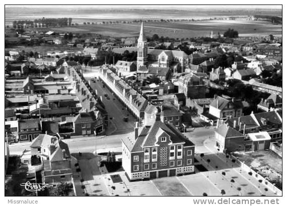 80 SOMME ROSIÈRES EN SANTERRE VUE AÉRIENNE - Rosieres En Santerre