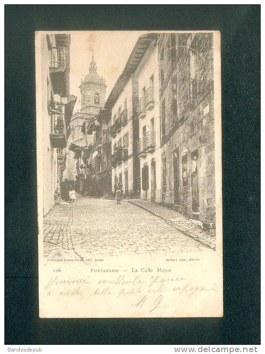 Fuenterrabia - Fontarrabie - Fontarabie - Calle Mayor ( Photo Ouvrard Biarritz) - Sonstige & Ohne Zuordnung