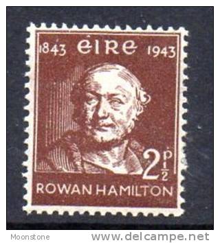 Ireland 1943 Sir William Rowan Hamilton 2½d Value, MNH - Nuovi