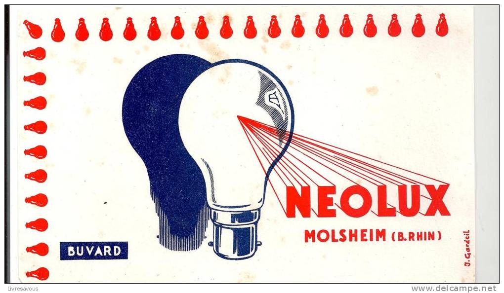 Buvard  Electricité NEOLUX à Molsheim Dans Le Bas Rhin - Elettricità & Gas