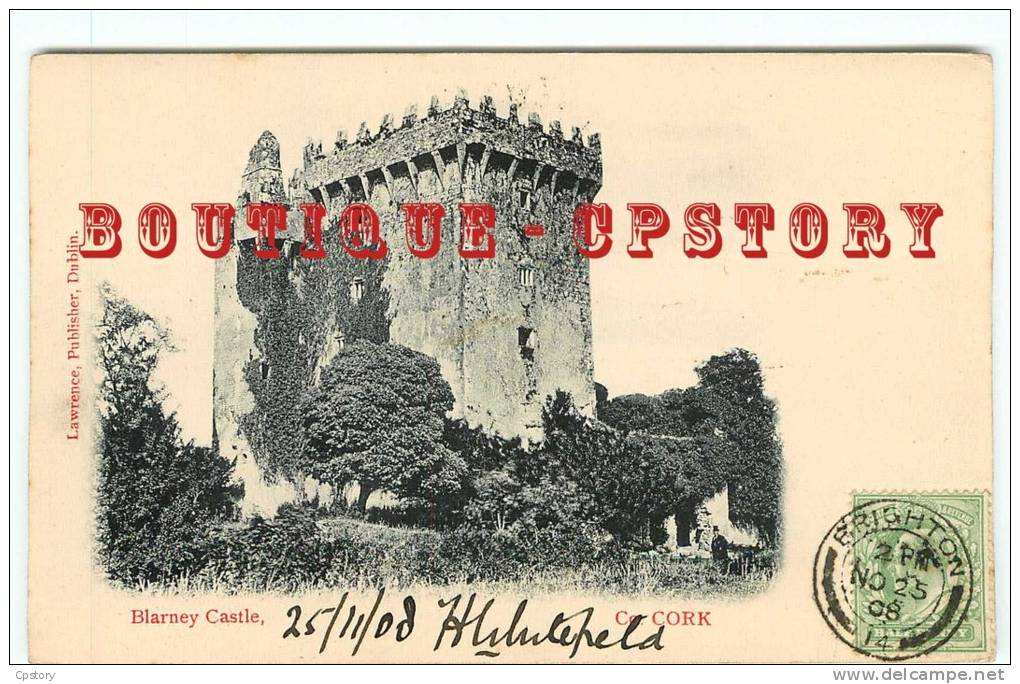 EIRE - INLAND - CORK - Blarney Castle - Munster - Corcaigh Ireland - Chateau En Irlande - Dos Scanné - Andere & Zonder Classificatie
