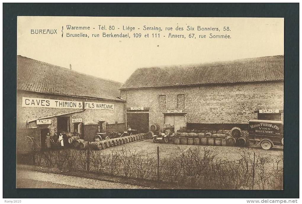 Waremme. Thirion & Fils - Vins Fins- Belle Carte Animée. Camion De La Maison - - Borgworm