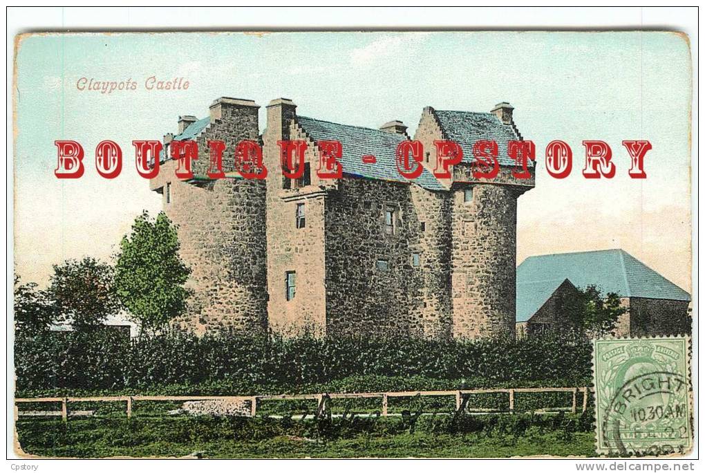 SCOTLAND - ALBA - DUNDEE - Claypotts Castle - Comté Angus - Dùn Dèagh Ecossais - Chateau En Ecosse - Dos Scanné - Angus