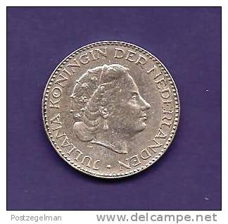 NEDERLAND 1954,  Circulated Coin, XF, 1 Gulden , 0.720 Silver, Juliana  Km184 C90.103 - Gold- & Silbermünzen