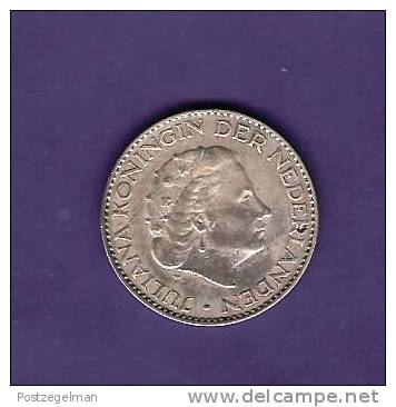 NEDERLAND 1956,  Circulated Coin, XF, 1 Gulden , 0.720 Silver, Juliana  Km184 C90.105 - Monnaies D'or Et D'argent