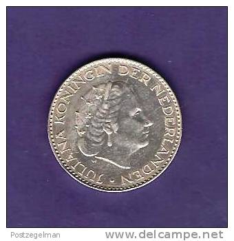 NEDERLAND 1957, Circulated Coin, XF, 1 Gulden , 0.720 Silver, Juliana  Km184 C90.107 - Monnaies D'or Et D'argent