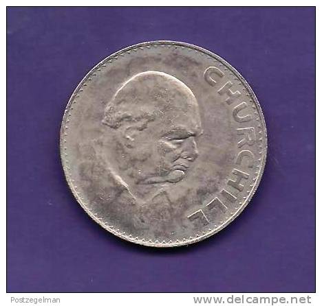 GREAT BRITTAIN 1965,  Circulated Coin, 15 Shilling , Winston Churchill,   Km910  C90.139 - Andere & Zonder Classificatie