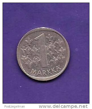 FINLAND 1971,   Circulated Coin XF, 1 MARKKA, Copper-Nickel,  KM49a, C90.159 - Finland