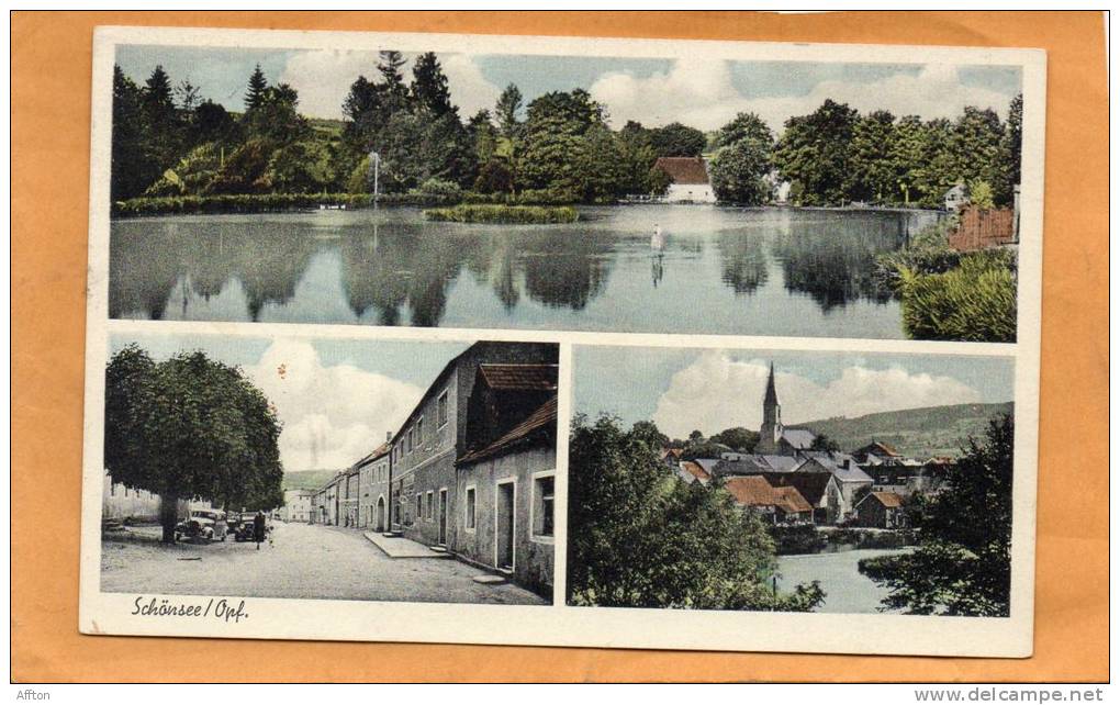 Schonsee Josef Zwick Kaufhaus Old Postcard - Schwandorf