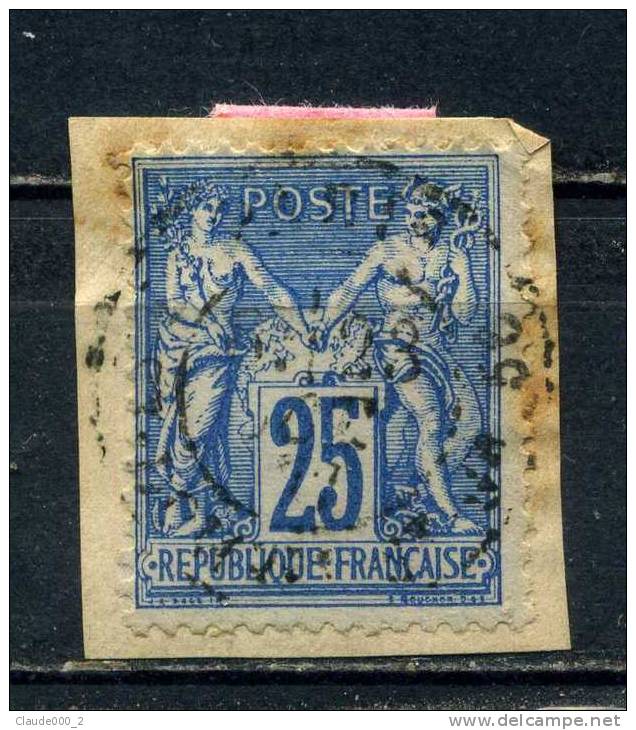 SAGE Oblitéré Non Identifié Départ 0,10e       (80) - 1876-1878 Sage (Type I)