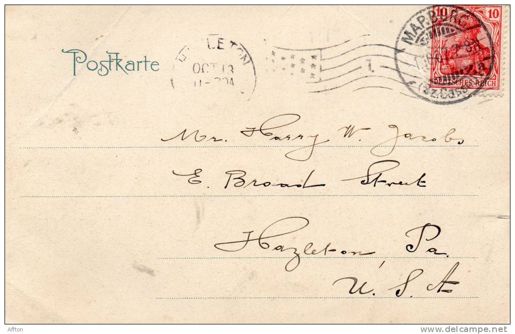 Marburg A.d. Lahn 1905 Postcard - Marburg