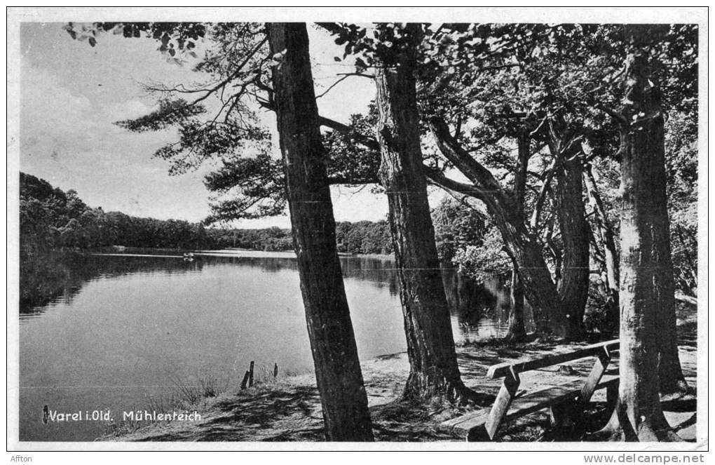 Varel I Old. Muhlenteich Postcard - Varel