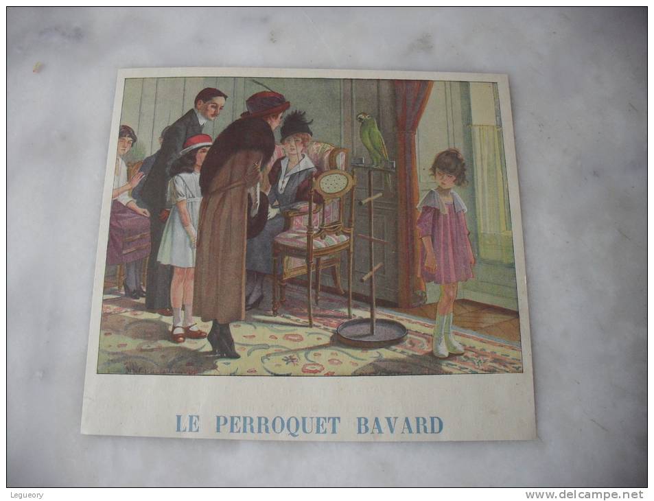 Le Perroquet Bavard   Illustrateur  Robert  Sallés - Histoire