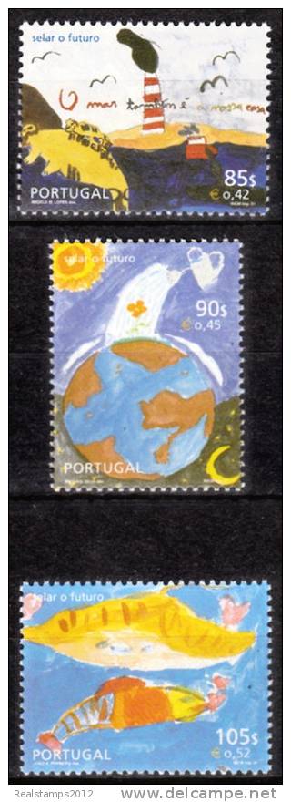 PORTUGAL - 2001,  Selar O Futuro - Preservar O Ambiente  ( Série, 3 Valores )  ** MNH  MUNDIFIL  Nº 2762/4 - Neufs